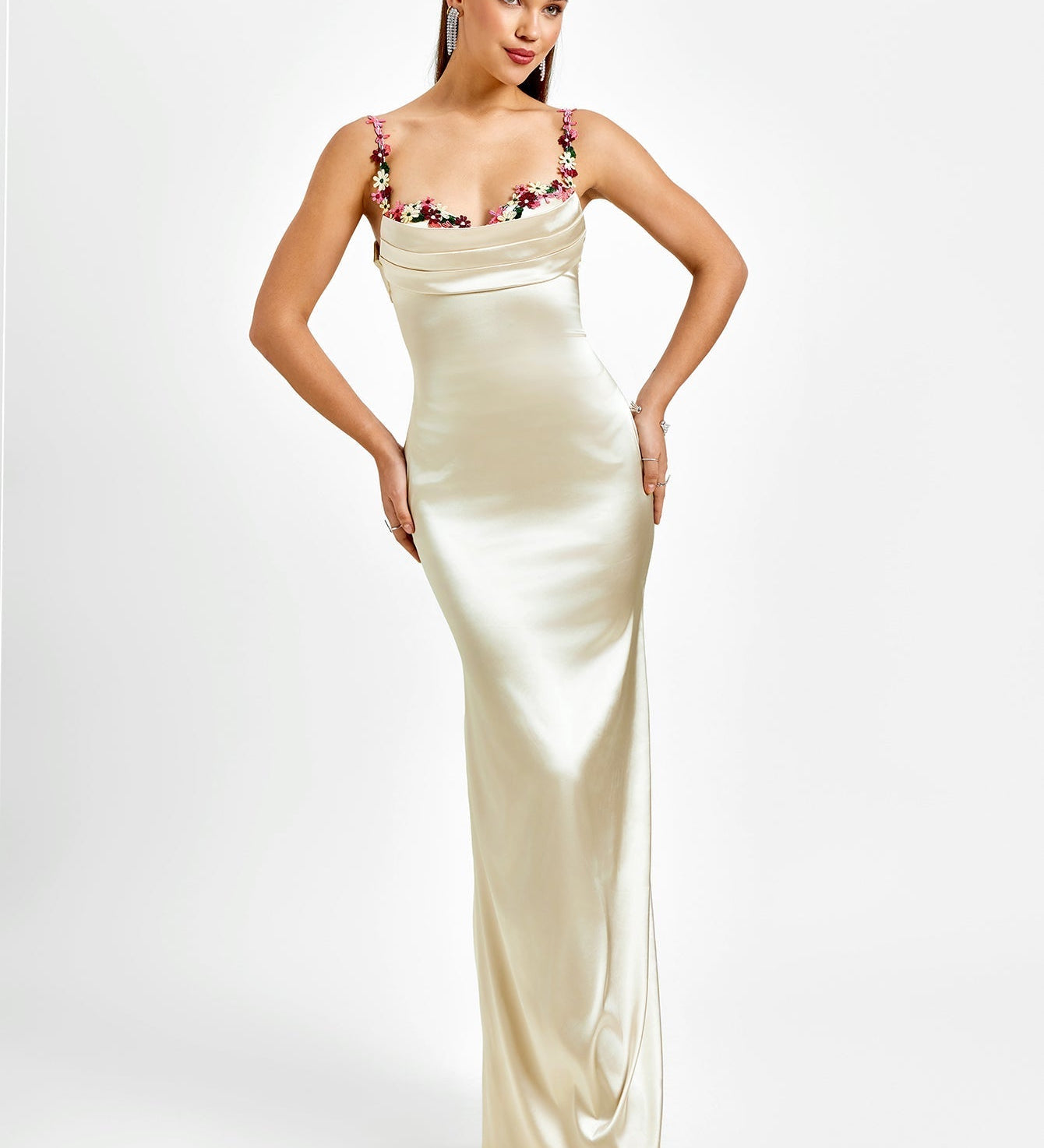 Pixie | Vestido longo em satin