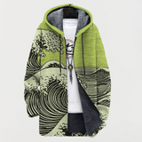 Clara - Cardigan  com padrão de ondas