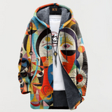 Beatriz - Cardigan com padrão abstrato
