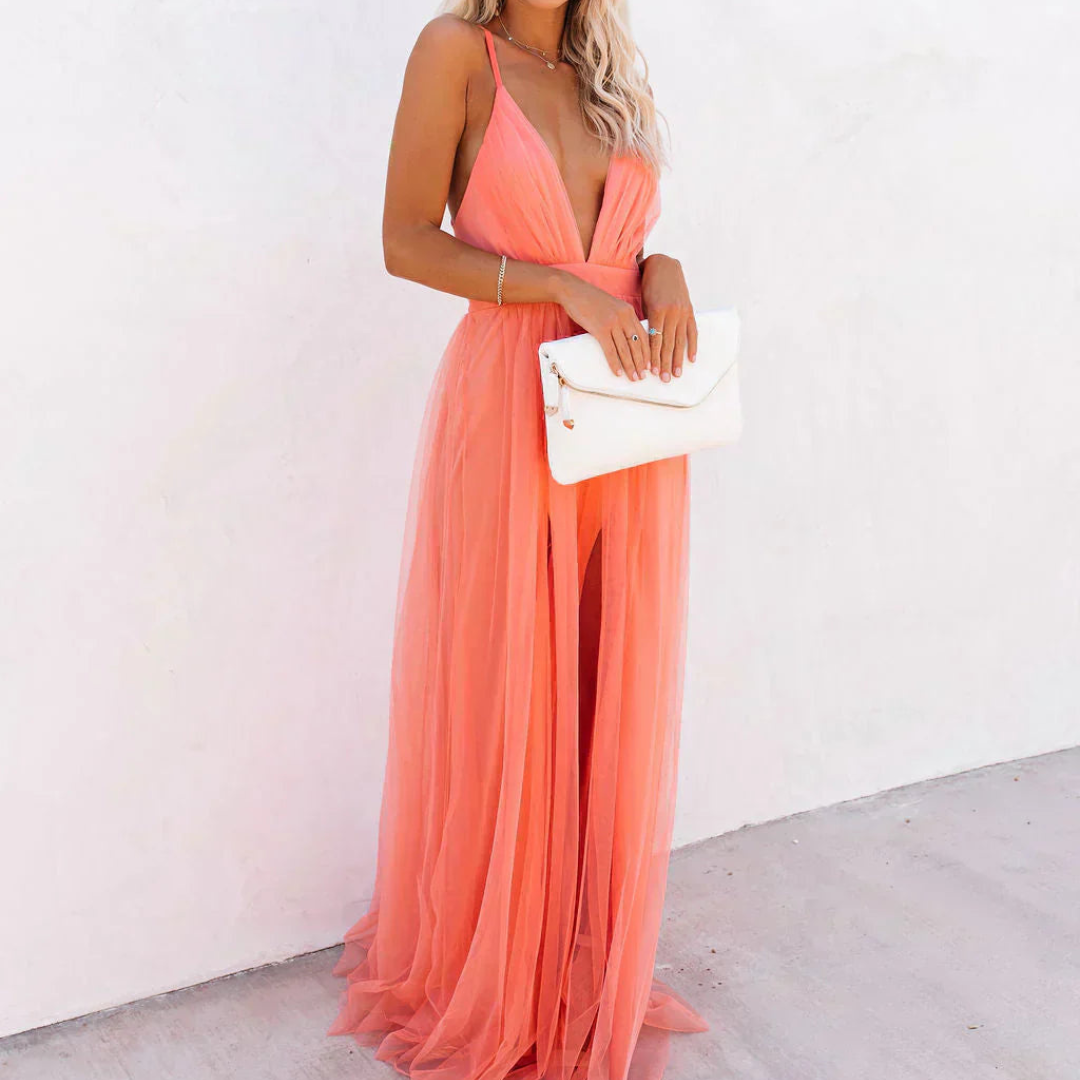 MARTA | Vestido Maxi Coral