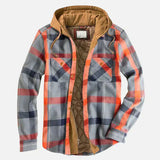 Alain – Casaco xadrez com patchwork para homem