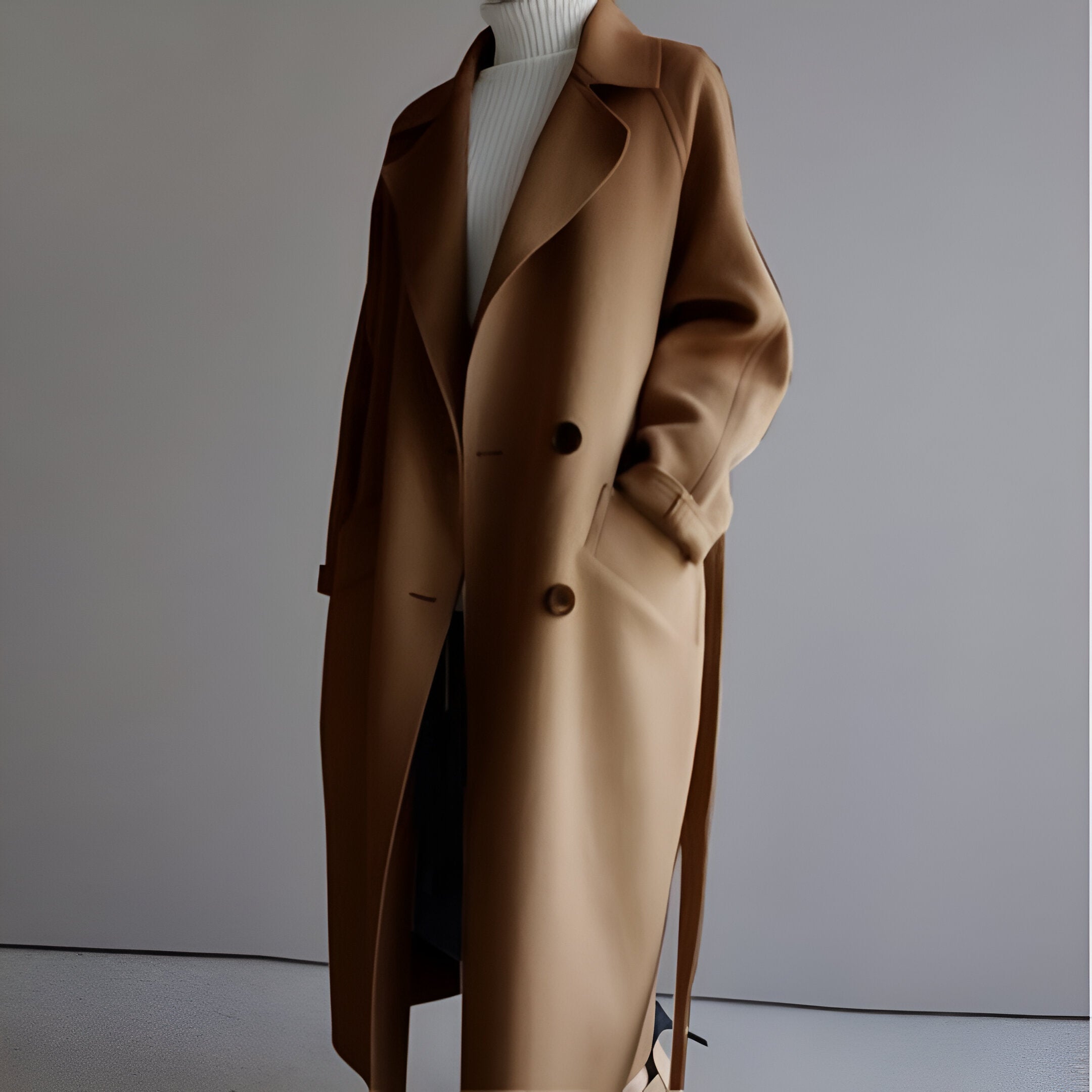 GRACE | Casaco elegante com cinto estruturado