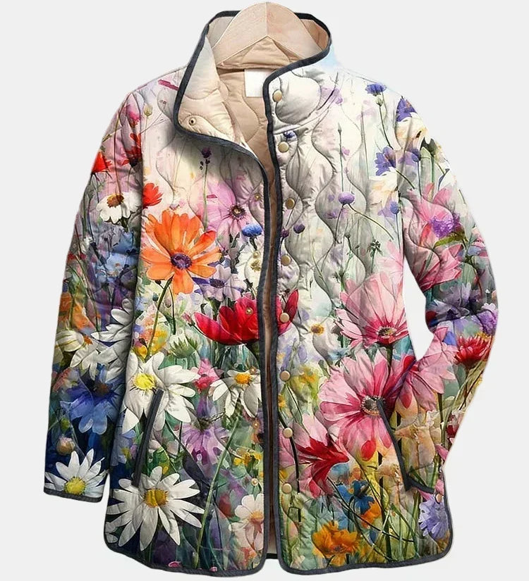 Casaco Acolchoado Flores dos Campos Manon