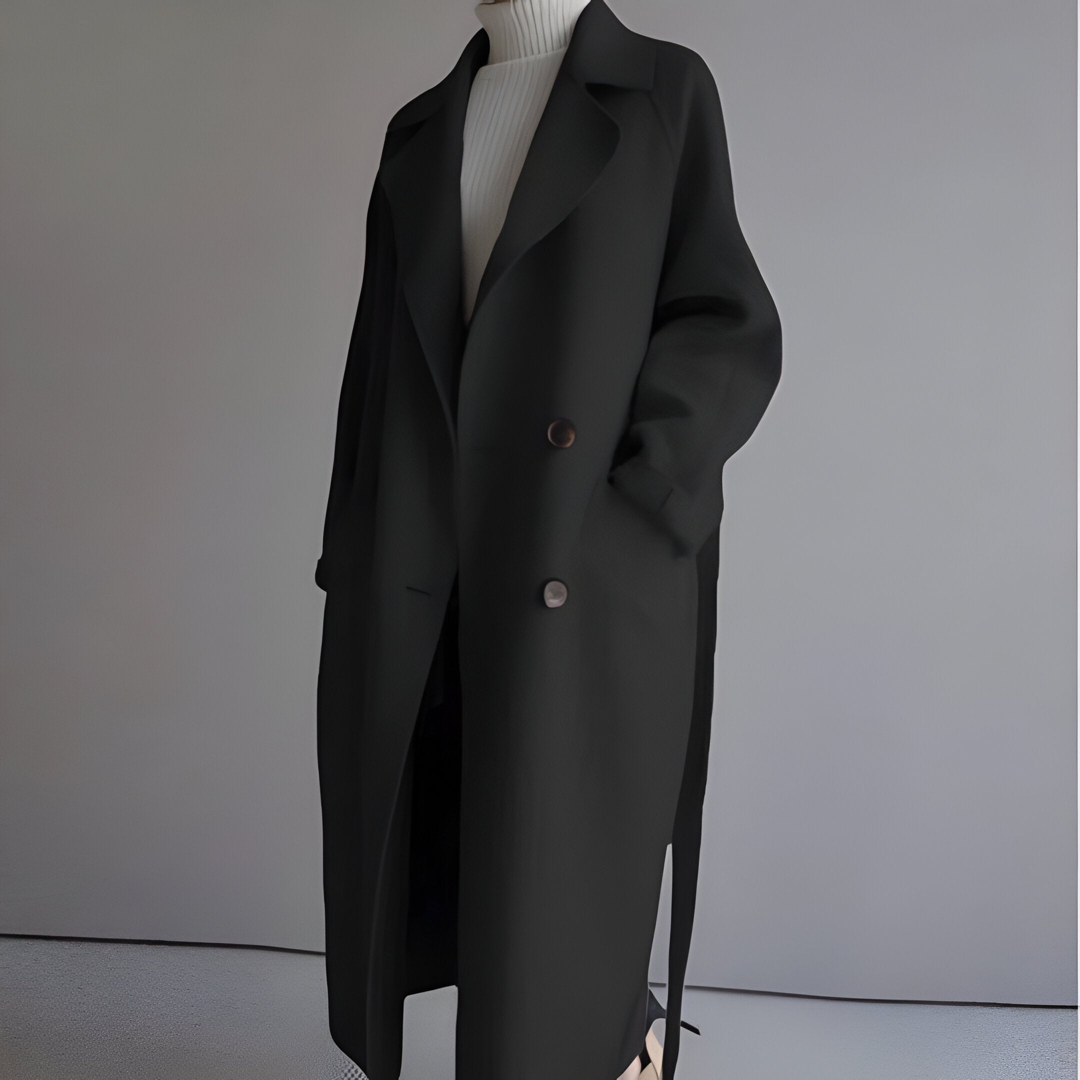 GRACE | Casaco elegante com cinto estruturado