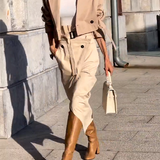Julia | Elegante conjunto de duas peças com casaco e saia