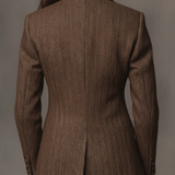 Gisèle | Blazer com Apliques de Chevron Impresso para Mulher