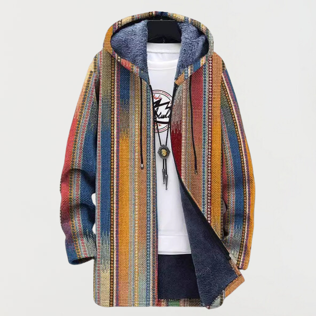 Helena - Cardigan  com padrão riscas