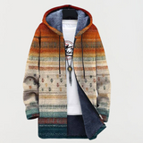 Constança - Cardigan com riscas de outono