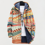 Vera - Cardigan com padrão étnico de fusão