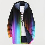 Guiomar - Cardigan  com cauda de arco-íris