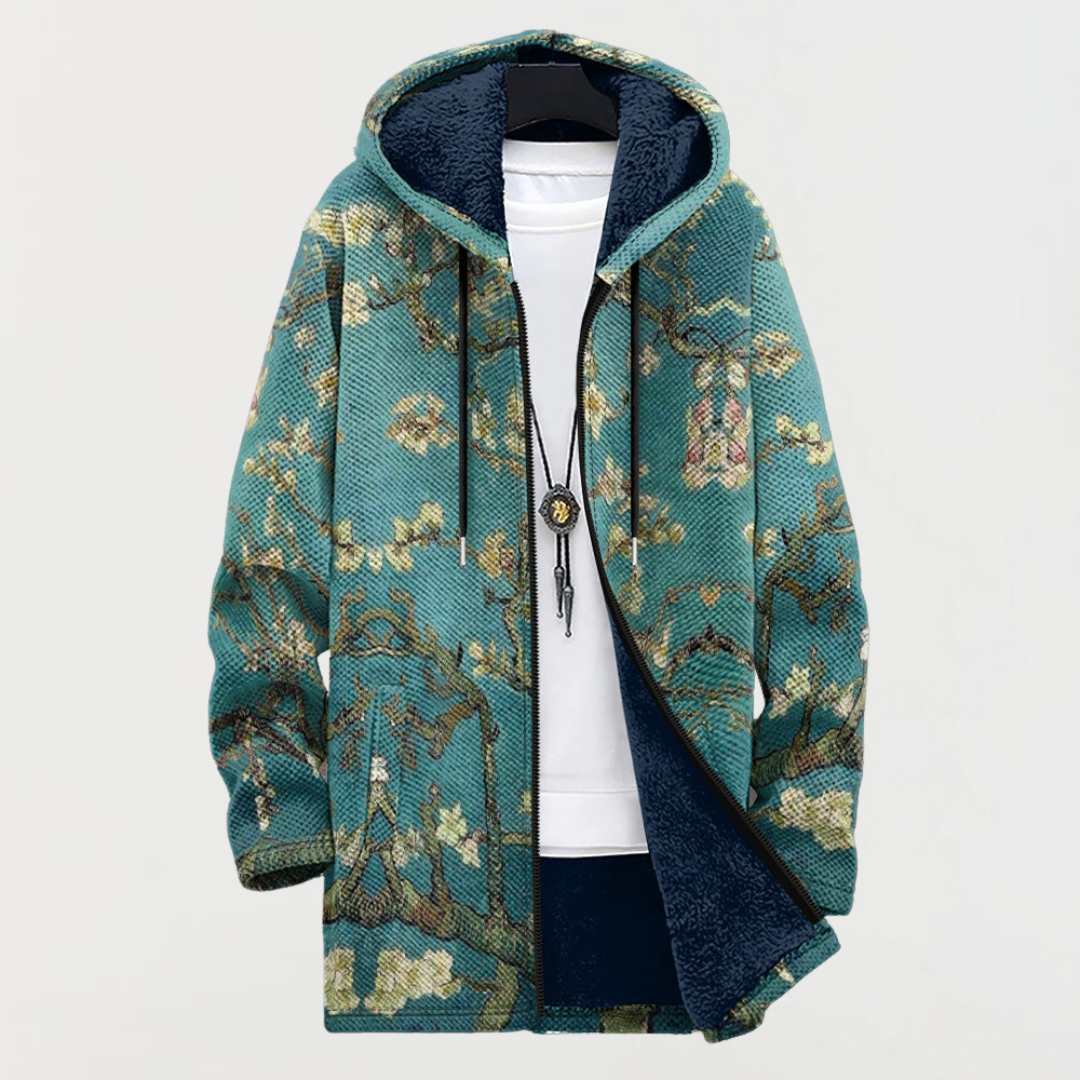 Mariana - Cardigan com design artístico de flores