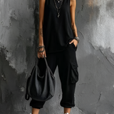 Valentina | Soepelvallende casual set met zakken