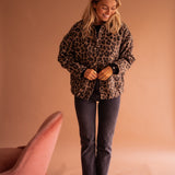 Luna | Casaco da moda com estampa de leopardo
