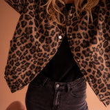 Luna | Casaco da moda com estampa de leopardo