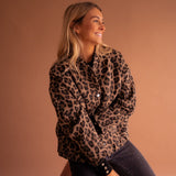Luna | Casaco da moda com estampa de leopardo