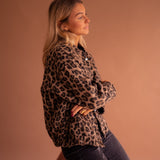 Luna | Casaco da moda com estampa de leopardo