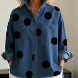 Amélia — Camisa de Ponto de Bolinha