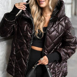 Julia - Casaco Lux Puffer Calor, Estilo e Confiança em Cada Passo