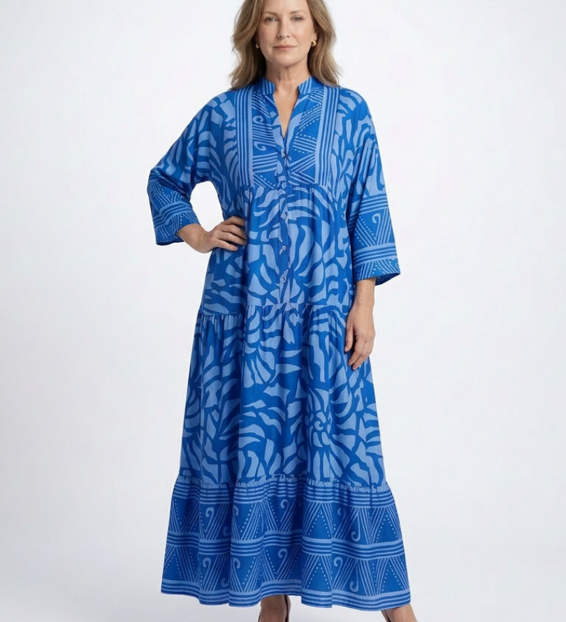 Amandine | Vestido Midi com Botões